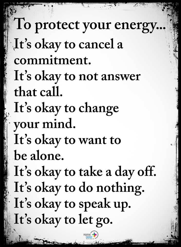 It's okay to...